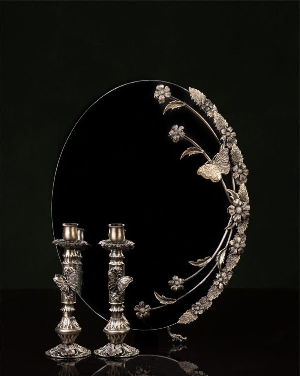 آینه شمعدان پاییز - برنز عمرات
