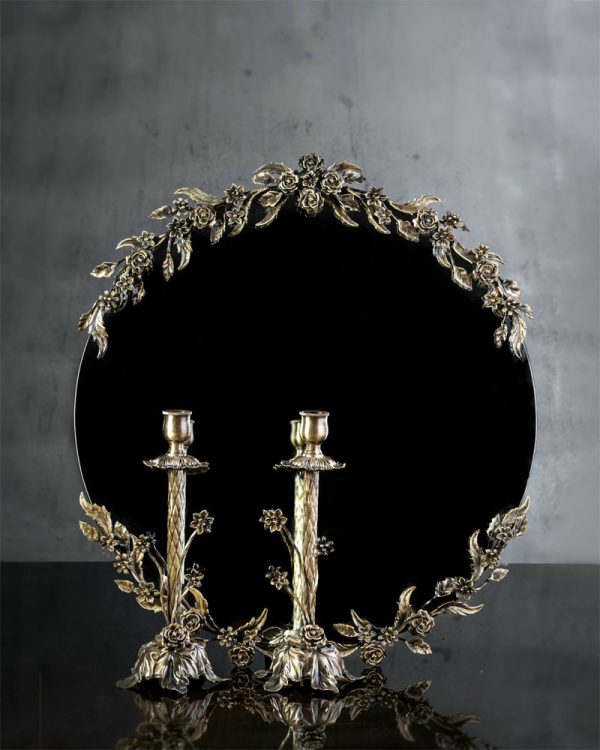 آینه شمعدان سی کلاس - برنز عمارت
