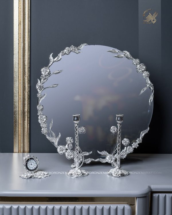 آینه شمعدان گلبهار - برنز عمارت